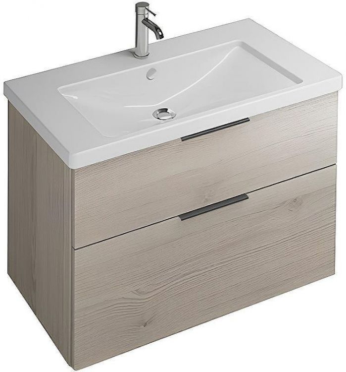 Тумба с раковиной Burgbad Eqio 93 SEYQ093F2632C001*1 подвесная Фланелевый дуб