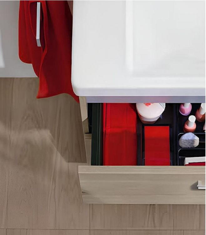 Тумба с раковиной Burgbad Eqio 93 SEYQ093F2632C001*1 подвесная Фланелевый дуб