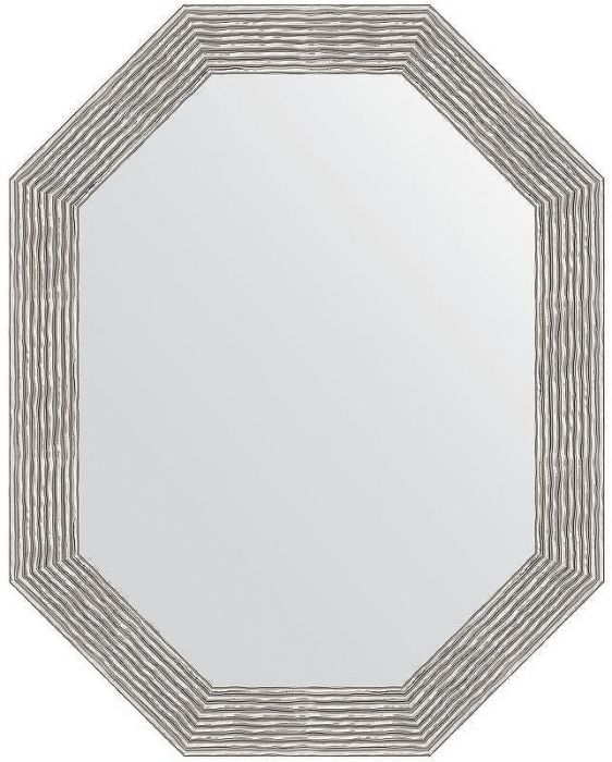 Зеркало Evoform Polygon 96х76 BY 7196 в багетной раме - Волна хром 90
