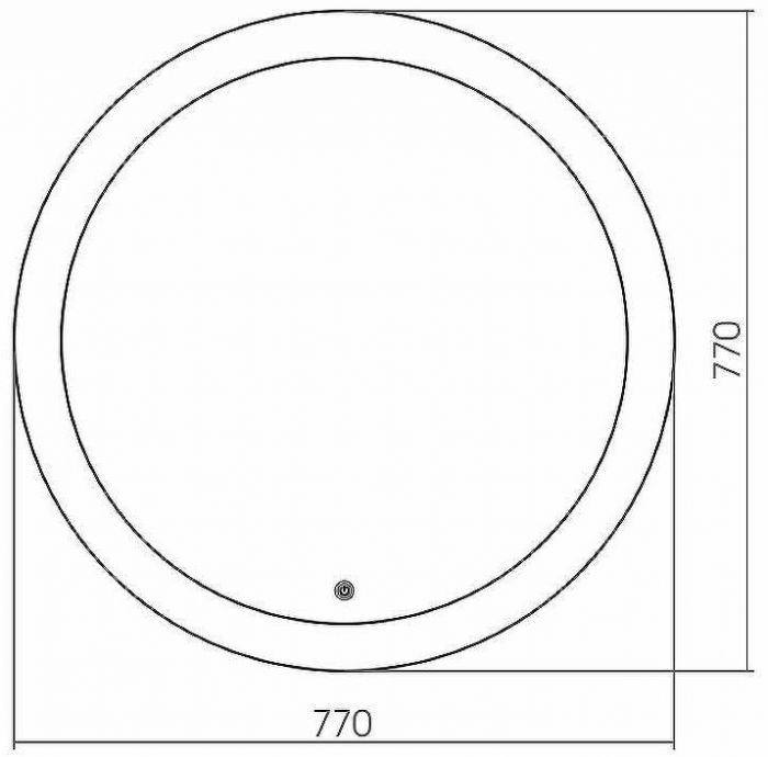 Зеркало Grossman Cosmo 77 9D770 с подсветкой с сенсорным выключателем