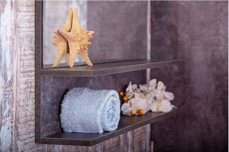 Зеркало Бриклаер Чили 90 4627125415180 с подсветкой Цемент