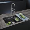Кухонная мойка Blanco Etagon 700-U Silgranit 525168 Темная скала