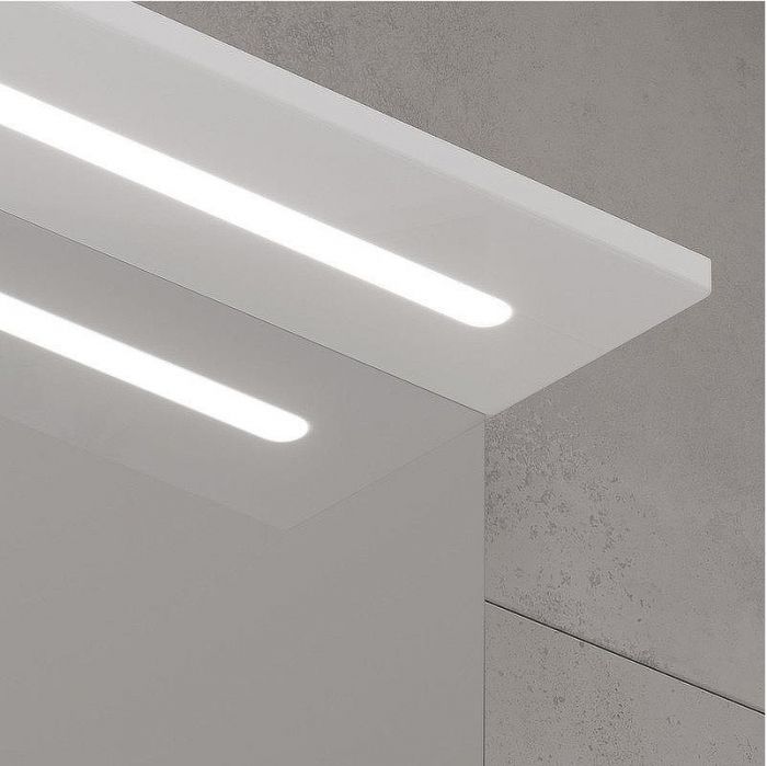 Зеркало со шкафом Volna Lake 80 L zsLAKE80.L-01 с подсветкой Белое