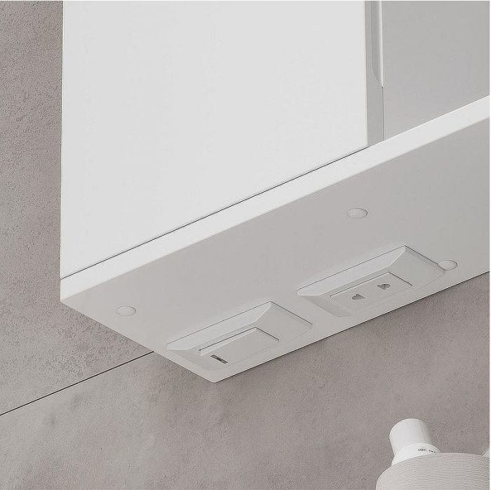 Зеркало со шкафом Volna Lake 80 L zsLAKE80.L-01 с подсветкой Белое