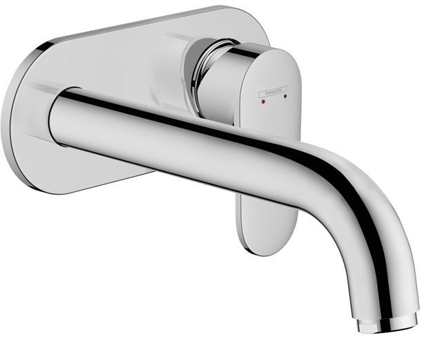 Hansgrohe Vernis Blend Смеситель для раковины, настенный, излив 204 мм, внешняя часть, цвет: хром