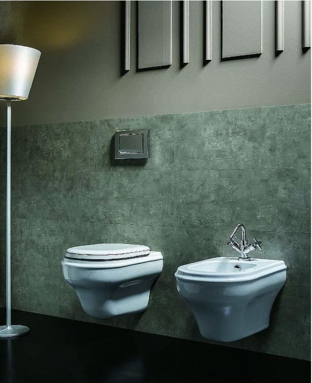 Биде Azzurra Charme CHBKS000000M/(CHA500/SOSK bi)*1 подвесное Белое