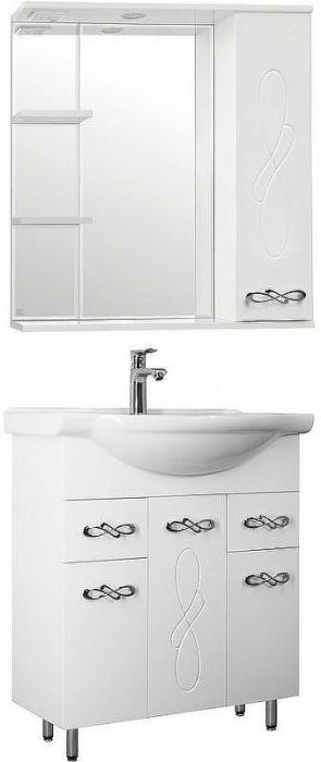 Тумба под раковину Style Line Венеция 75 ЛС-00002282 Белый глянец