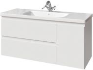 Тумба под раковину Caprigo Forte 120 36117R-SF027 подвесная Белая матовая