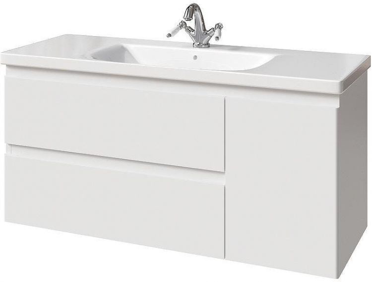 Тумба под раковину Caprigo Forte 120 36117R-SF027 подвесная Белая матовая Тумба под раковину Caprigo Forte 120 36117R-SF027 подвесная Белая матовая