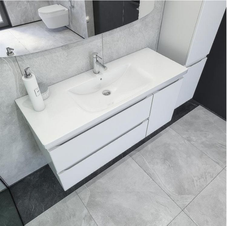 Тумба под раковину Caprigo Forte 120 36117R-SF027 подвесная Белая матовая Тумба под раковину Caprigo Forte 120 36117R-SF027 подвесная Белая матовая