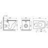 Унитаз CERAMICANOVA Metropol Rimless напольный приставной CN4004