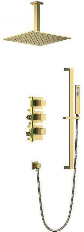 Душевая система Timo Selene SX-2229/17SM с термостатом Золото матовое