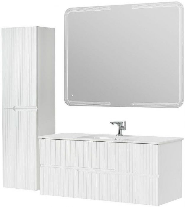 Тумба под раковину Cezares Duet 120 DUET-1200-2C-SO-BL подвесная Bianco Lucido
