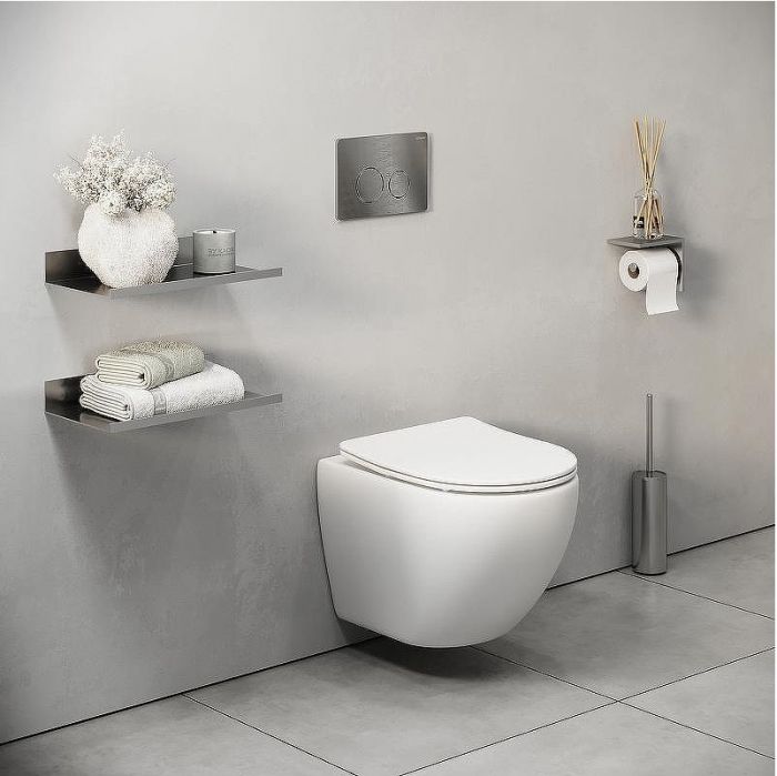 Клавиша смыва Grossman Style 700.K31.05.42M.42M Графит сатиновый