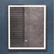 Зеркало Vigo Geometry Luxe 60 208 с подсветкой с бесконтактным выключателем с диммером с подогревом и часами