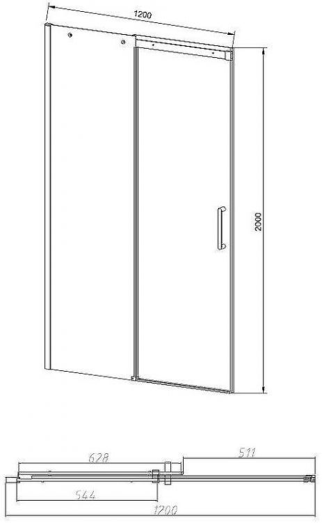 Душевая дверь Vincea Dice 120 VDS-4D120CLGM профиль Вороненая сталь стекло прозрачное Душевая дверь Vincea Dice 120 VDS-4D120CLGM профиль Вороненая сталь стекло прозрачное