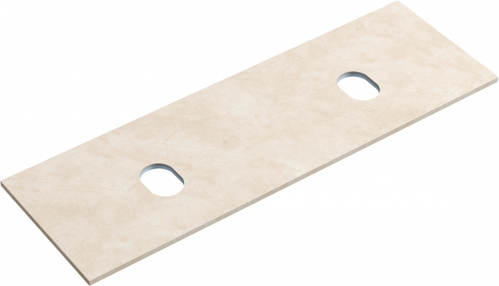 Столешница для ванной комнаты SANCOS из керамогранита SANCOS Kreman 1600х460 без отверстия под смеситель,TT160A2