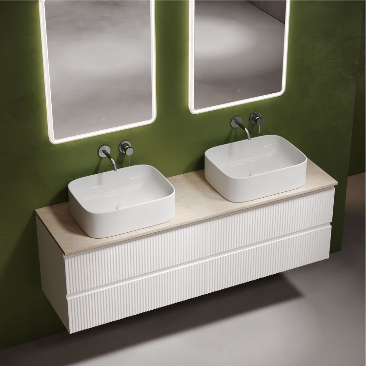 Столешница для ванной комнаты SANCOS из керамогранита SANCOS Kreman 1600х460 без отверстия под смеситель,TT160A2 Столешница для ванной комнаты SANCOS из керамогранита SANCOS Kreman 1600х460 без отверстия под смеситель,TT160A2