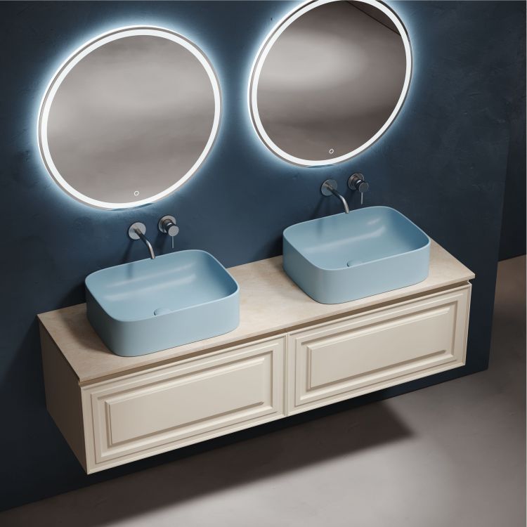 Столешница для ванной комнаты SANCOS из керамогранита SANCOS Kreman 1600х460 без отверстия под смеситель,TT160A2 Столешница для ванной комнаты SANCOS из керамогранита SANCOS Kreman 1600х460 без отверстия под смеситель,TT160A2