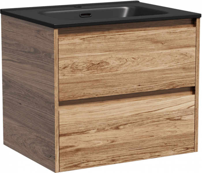 Тумба подвесная SANCOS под раковину Libra, дуб чарльстон 590х450х500 мм, LB60ECH