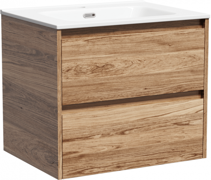 Тумба подвесная SANCOS под раковину Libra, дуб чарльстон 590х450х500 мм, LB60ECH