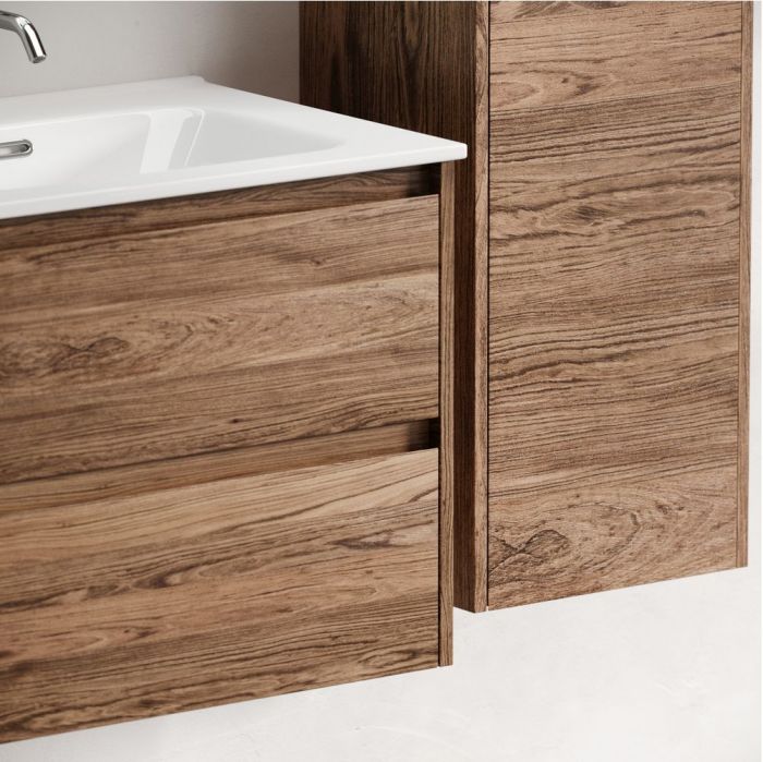 Тумба подвесная SANCOS под раковину Libra, дуб чарльстон 590х450х500 мм, LB60ECH