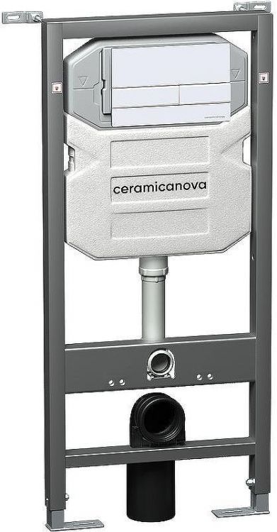 Инсталляция Ceramicanova Envision CN1002W для унитаза с Белой клавишей смыва