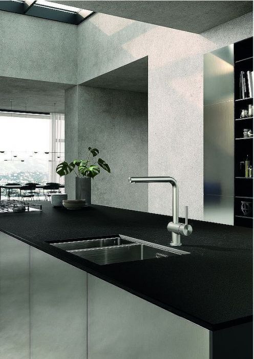 Смеситель для кухни Kludi L Steel 45803F877 Сталь