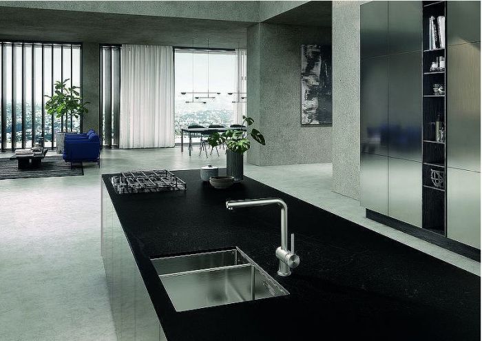 Смеситель для кухни Kludi L Steel 45803F877 Сталь