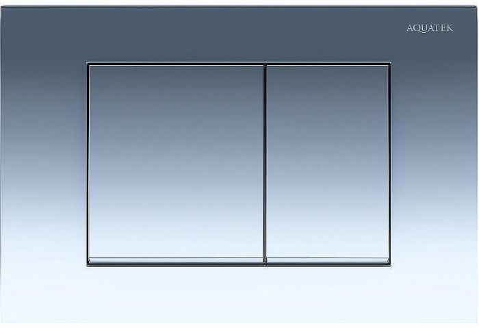 Комплект унитаза с инсталляцией Aquatek Set Aquatek Альтаир cm-010 4в1 с сиденьем Микролифт и клавишей смыва Хром глянцевый