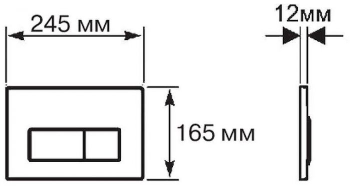 Комплект унитаза с инсталляцией Aquatek Set Aquatek Альтаир cm-010 4в1 с сиденьем Микролифт и клавишей смыва Хром глянцевый