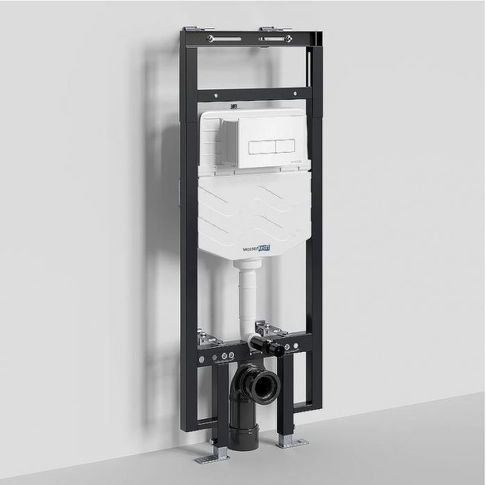 Инсталляция WasserKRAFT Dinkel 58TLT.010.ME.WH03 для унитаза с Белой клавишей смыва