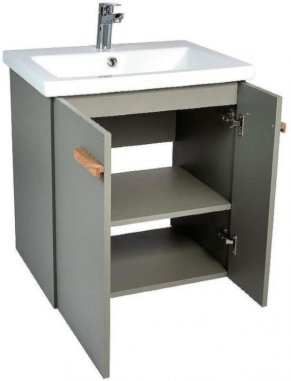 Тумба под раковину VIANT Мюнхен 60 VMUN60COH-T2STP подвесная Хаки