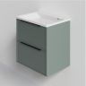 Тумба под раковину La Fenice Simpla Twin 80 FNC-01-SIM-G-80-2 подвесная Серо-зеленая