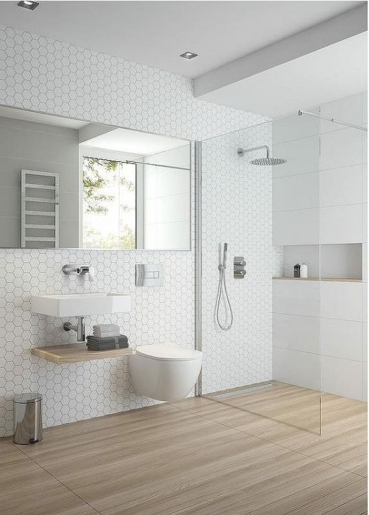 Душевая перегородка Deante Abellia Walk-In 100 KTA_030P профиль Хром стекло прозрачное