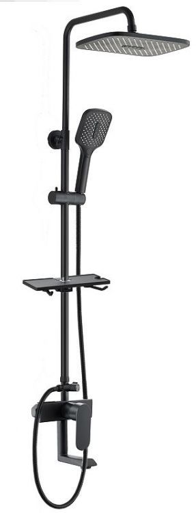 Душевая система Voda VST112Black цвет Черный Душевая система Voda VST112Black цвет Черный