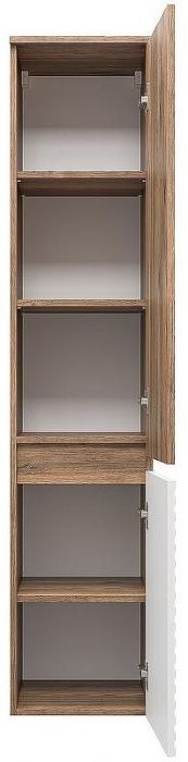 Шкаф пенал Brevita Dakota 35 R DAK-050350-19/01П Белый матовый Дуб Галифакс олово