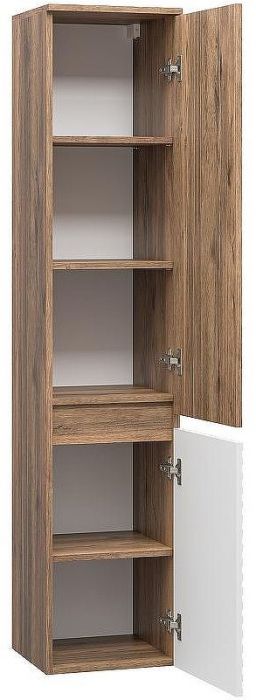 Шкаф пенал Brevita Dakota 35 R DAK-050350-19/01П Белый матовый Дуб Галифакс олово