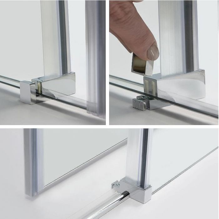 Душевой уголок WasserKRAFT Dinkel 130x90 58R33 профиль Хром стекло прозрачное