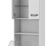 Шкаф пенал Vigo Plaza 60 pn.PLA.60 с бельевой корзиной Белый