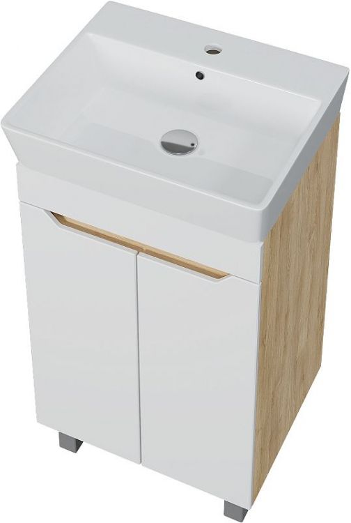 Тумба с раковиной DIWO Архангельск 50 цвет Белый Дуб сонома