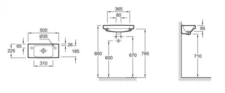 Раковина Jacob Delafon Odeon Up E4699-00