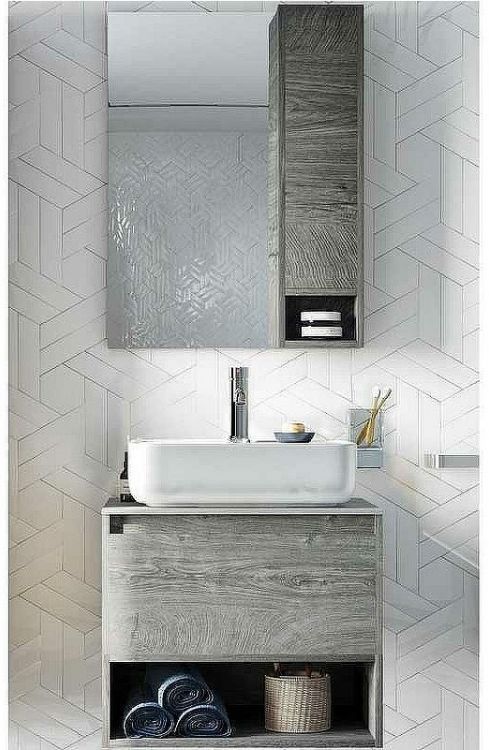 Комплект мебели для ванной STWORKI Карлстад 60 425133 подвесной Дуб рошелье Комплект мебели для ванной STWORKI Карлстад 60 425133 подвесной Дуб рошелье