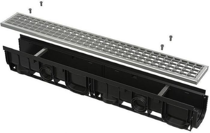 Душевой лоток Alcaplast AVZ102-R103 с решеткой Хром