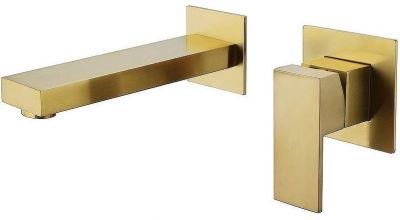 Смеситель для раковины Abber Daheim AF8212G Золото матовое
