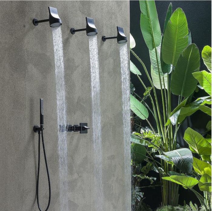 Верхний душ Bossini Apice HH1000.073 Черный матовый