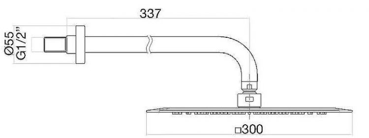 Верхний душ Webert AC0842015 Хром Верхний душ Webert AC0842015 Хром