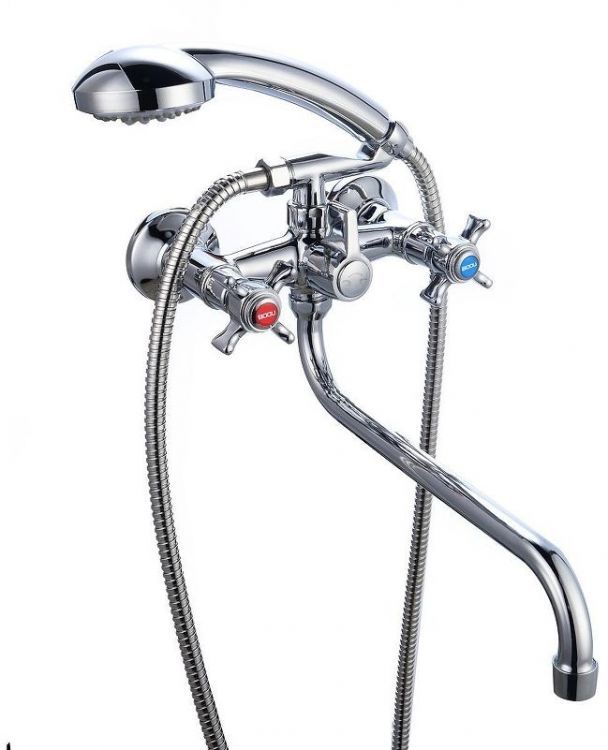 Смеситель для ванны Boou BA5333-3-B723-C018 универсальный цвет Хром