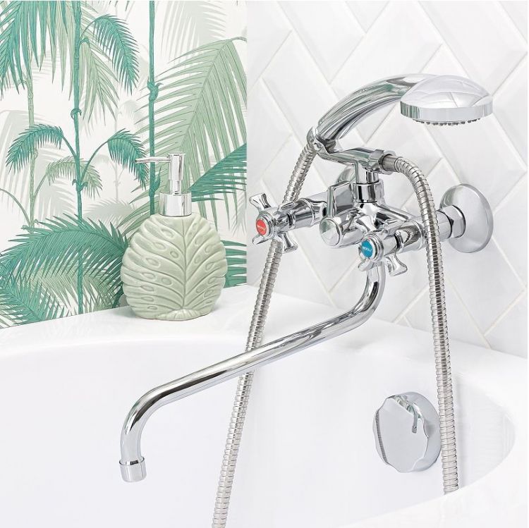 Смеситель для ванны Boou BA5333-3-B723-C018 универсальный цвет Хром