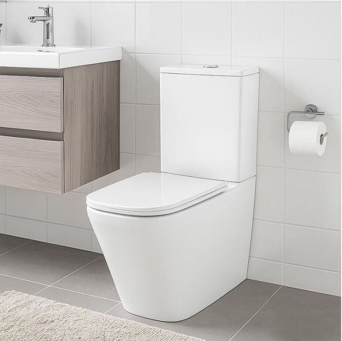 Унитаз компакт Azario Terra Торнадо AZ-6003-A цвет Белый с бачком и сиденьем Микролифт